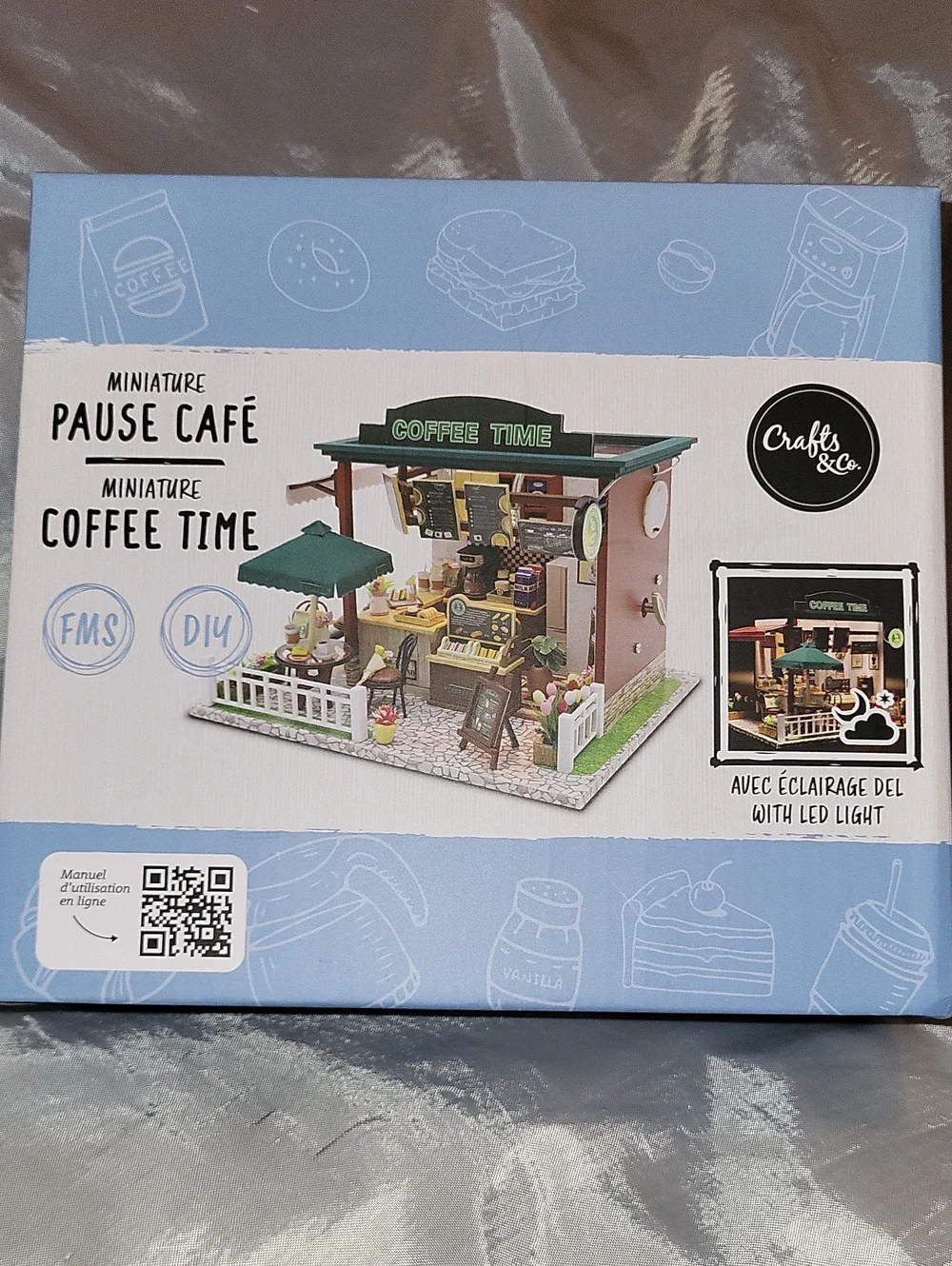 Miniature Coffee Time DIY Kit - Book Nook